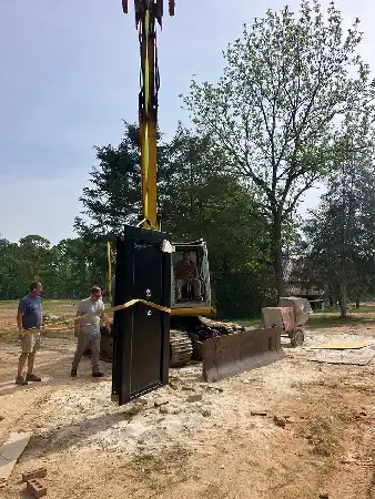 Truck Moving a Safe