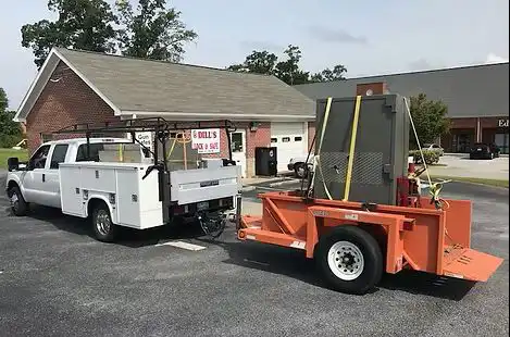 Truck Moving a Safe